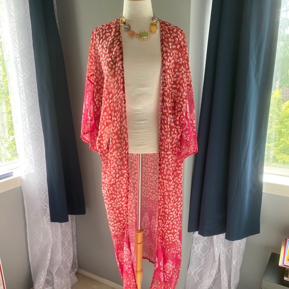 🎉host pick🎉Stunning floral kimono duster - Picture 4 of 5